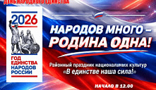  Районный праздник национальных культур «В единстве наша сила!»