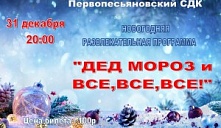 Новогодняя программа «Дед Мороз и все, все, все!»